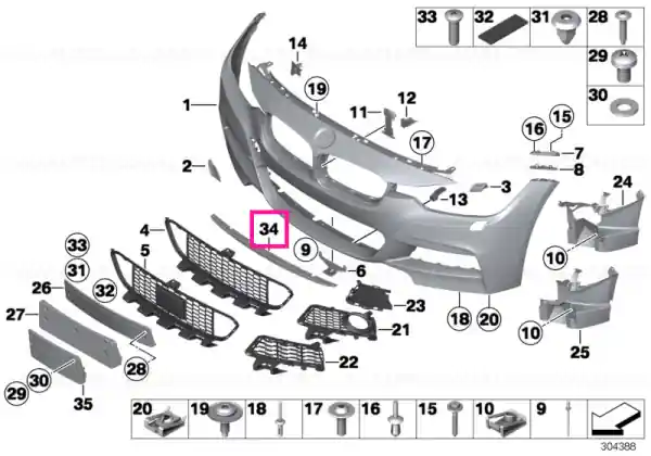 Reduceri Adapter underbonnet screen M