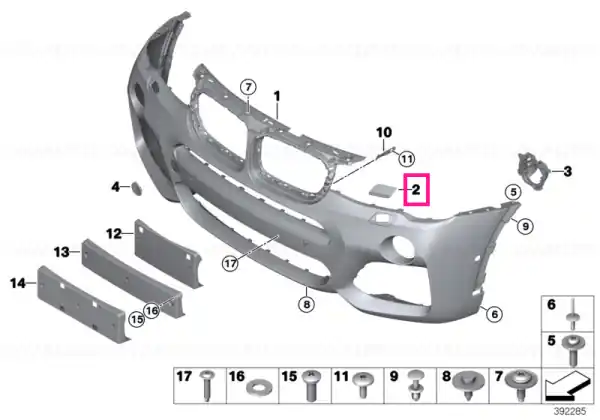 Set capace placă oarbă grunduit M - BMW Disponibil imediat