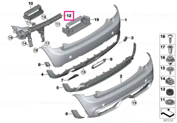 Ofertă de sezon Guide for bumper, side, left
