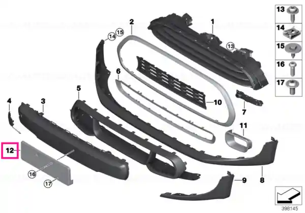 License plate holder - BMW - Mini Popular