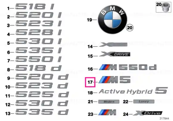 Disponibil imediat Lettering - M5 -