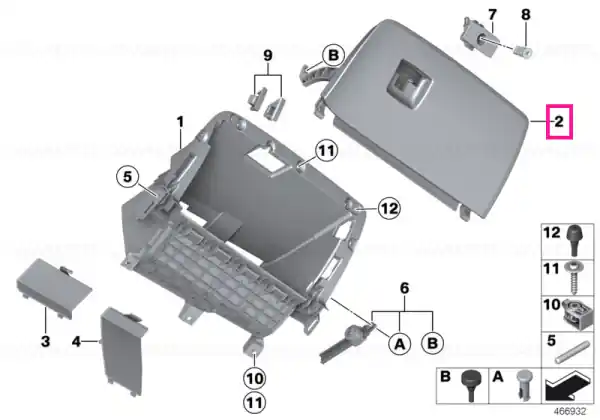 Glove box lid SAVANNABEIGE Expediere rapidă
