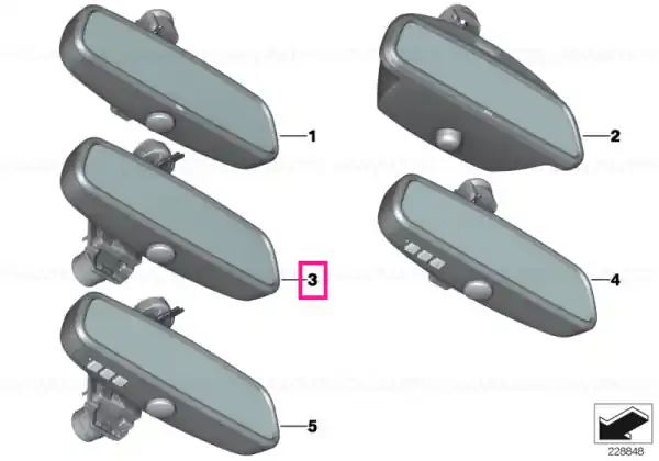 Interior mirror EC/LED/FLA Reducere extra