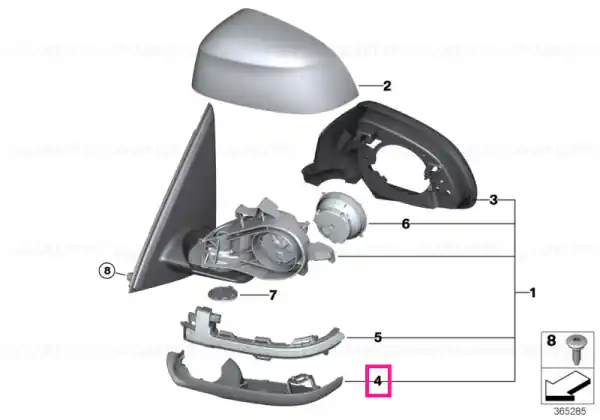Reducere extra Sectiune carcasa inferioara stang - BMW