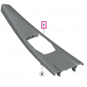 Calitate înaltă Capac decor consola aluminiu HEXAGON - BMW