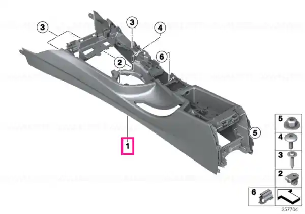 Carrier, centre console OYSTER Expediere rapidă