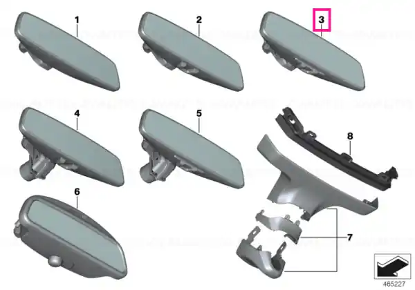 Popular Interior mirror EC / LED / GTO F EC/DWA/UGDO V