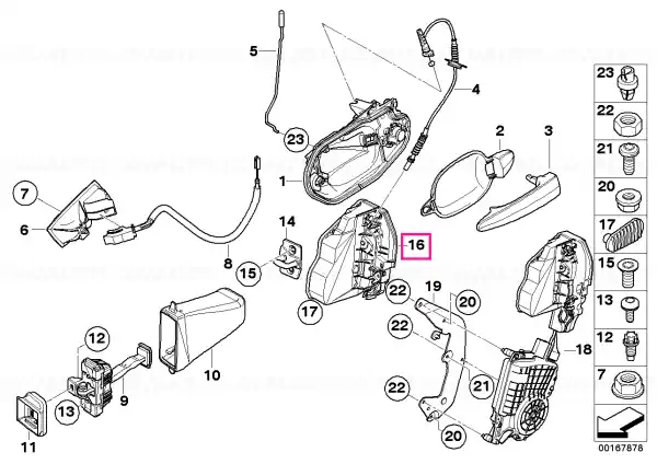 Ieftin System latch, right