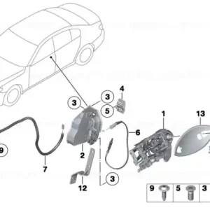 Calitate înaltă Clopot de fixare stânga CA - BMW