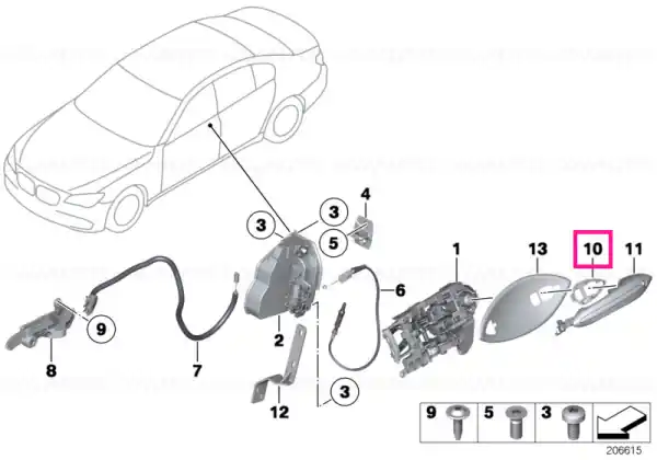 Clopot de fixare dreapta CA - BMW Vezi acum
