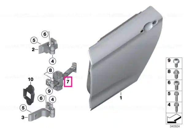 Lichidare de stoc Door brake, rear left