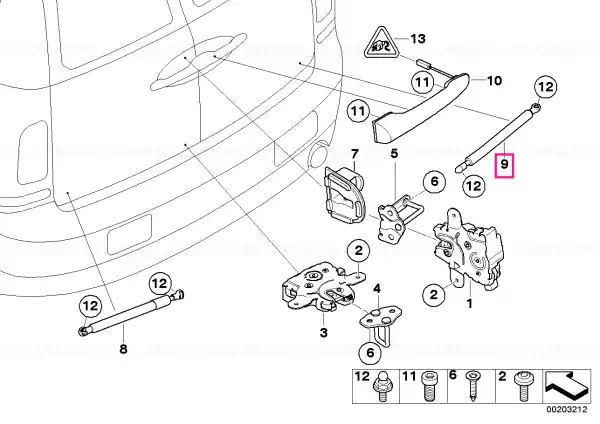 Retur gratuit Right gas pressurized spring - BMW - Mini