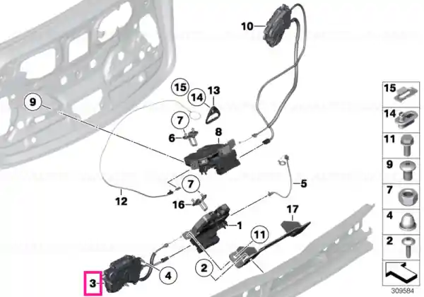Cel mai bun preț Drive, servo-lock, rear lid, bottom