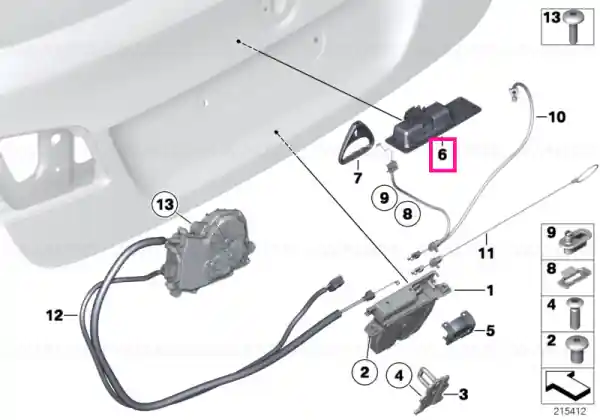 Comandă acum Boot lid/tailgate push-button