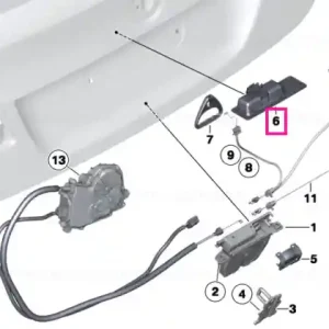 Bestseller Boot lid/tailgate push-button