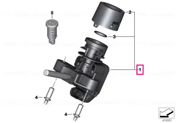 Ignition lock w/ electr. immobiliser ECU Plată sigură