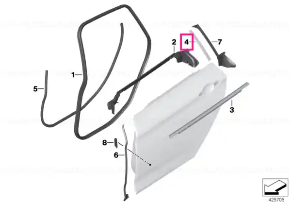 Lichidare de stoc Ornament stâlp C HOCHGLANZ - BMW