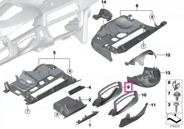 Capac slot SCHWARZ - BMW Ieftin
