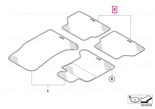Disponibil imediat Covorase cauciuc spate ANTHRAZIT - BMW