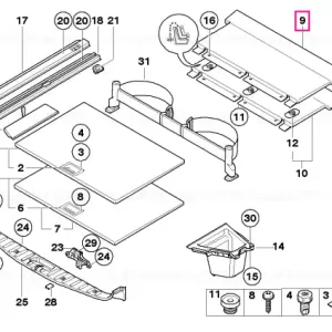 Bestseller Front trunk floor ANTHRAZIT