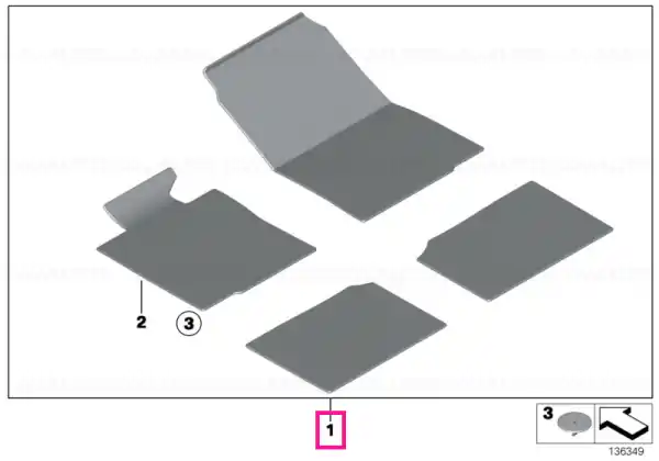 Set covorase velur ALASKAGRAU - BMW Disponibil imediat