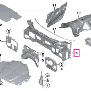 Upper sound insulating dash panel Cel mai vândut