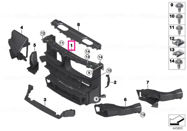 Air duct with flap control AKKS Reducere specială