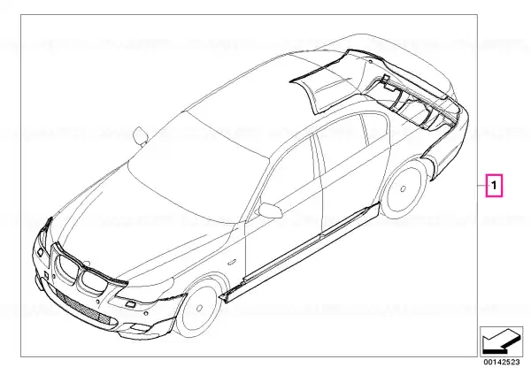 Calitate înaltă Kit retrofit pachet M aerodin. PDC - BMW