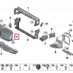 Air flaps, top Premium