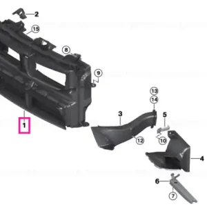 Air duct with flap control Livrare rapidă