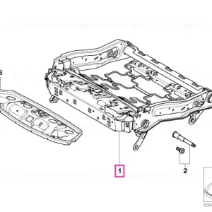 Calitate înaltă Seat frame, left