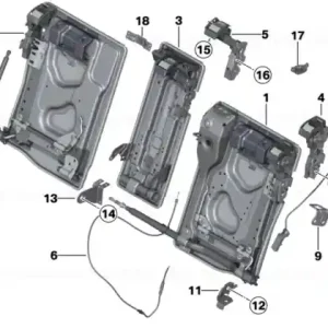 Backrest frame, right ANTHRAZIT Discount