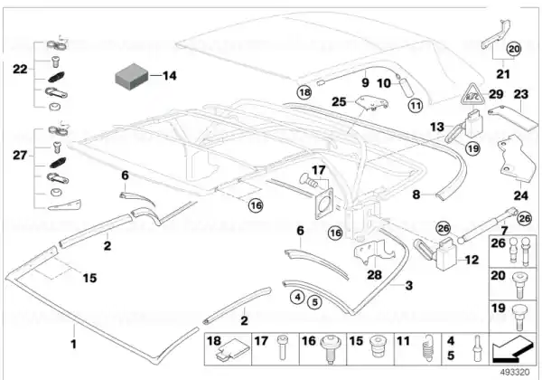 Expediere rapidă Angle-of-rotation sensor, tensioner - BMW