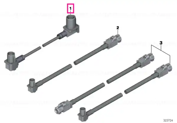 Doar azi Connecting line Headunit High - CID L= 1335MM