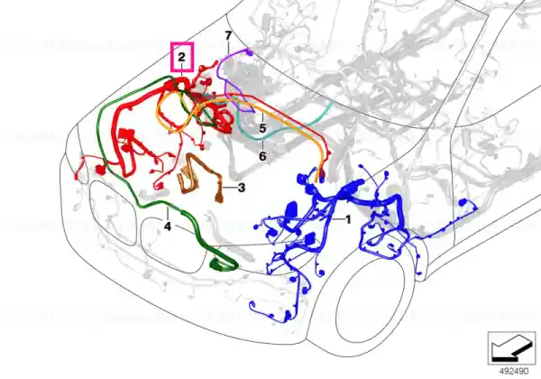 Ofertă exclusivă Front right repair wiring set - BMW