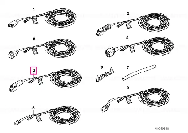 Rep.cable f airbag and control unit 6900MM - BMW Livrare rapidă