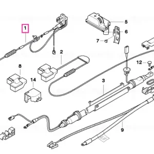 Battery cable, negative - BMW Cel mai bun preț