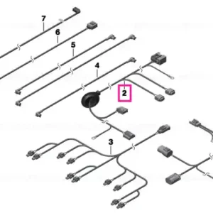 Wiring harness, rear slip angle control - BMW Chilipir