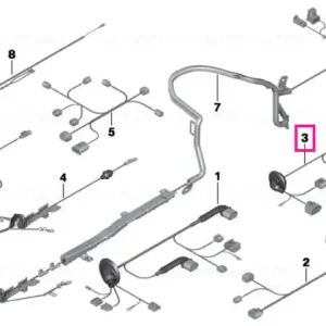 Wiring harness, actuator control module - BMW Popular