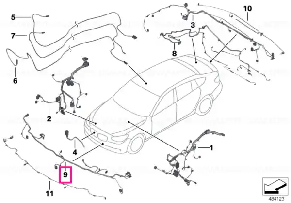 Preț promoțional Wiring harness, front end - BMW