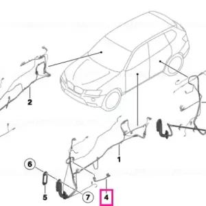 Wiring harness, switch block - BMW Ofertă specială