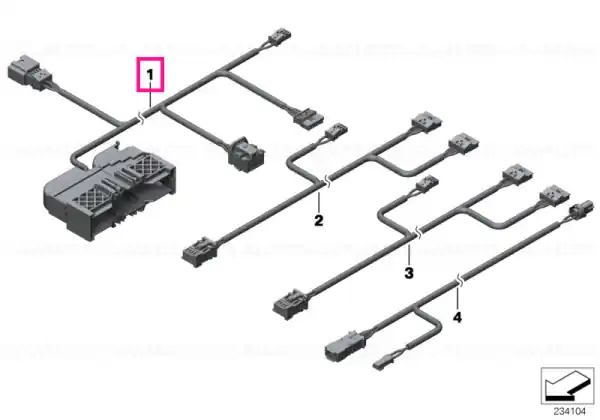 Wiring set seat, passenger's side Bestseller