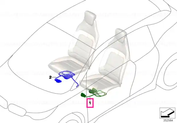 Wiring set seat, driver's side Premium
