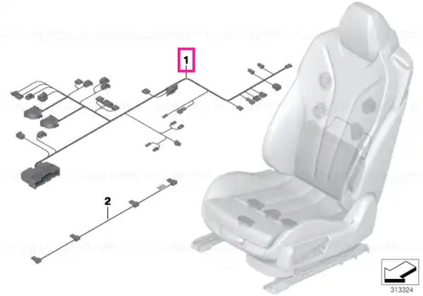 Wiring set seat right Reducere extra