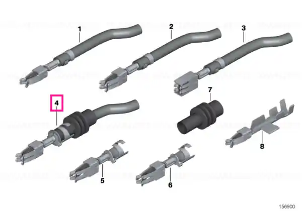 Livrare rapidă Double flat spring contact, MDK3 w. wire 1,5-2,5 MM² - BMW