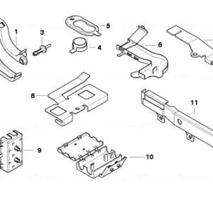 Wiring duct lower part, rear screen - BMW Discount