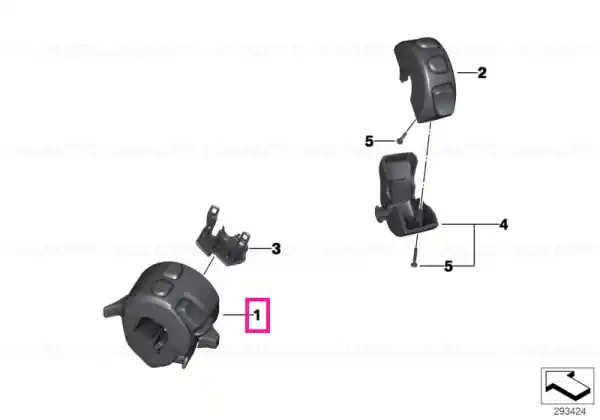 Combination switch left - BMW Motorrad Livrare gratuită