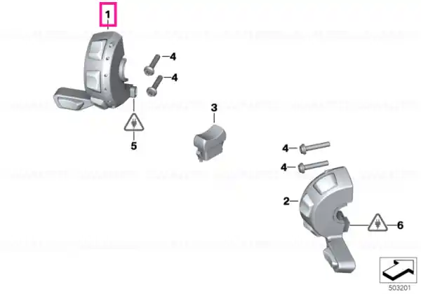 Auxiliary switch, left - BMW Motorrad Preț promoțional
