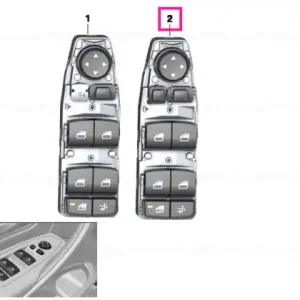 Window lifter switch, driver's side - BMW Ieftin