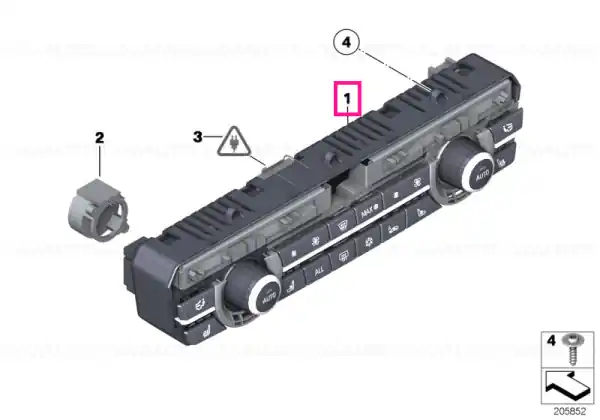 Ofertă limitată Kit reparație panou radio și A/C - BMW